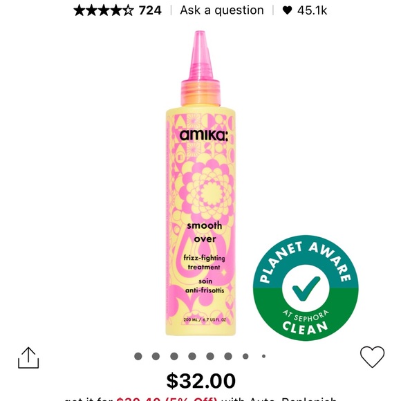 AMIKA🔹SMOOTH OVER🔹Frizz treatment - Picture 2 of 7